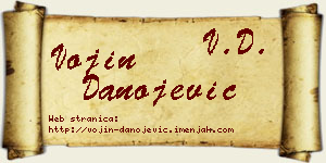 Vojin Danojević vizit kartica